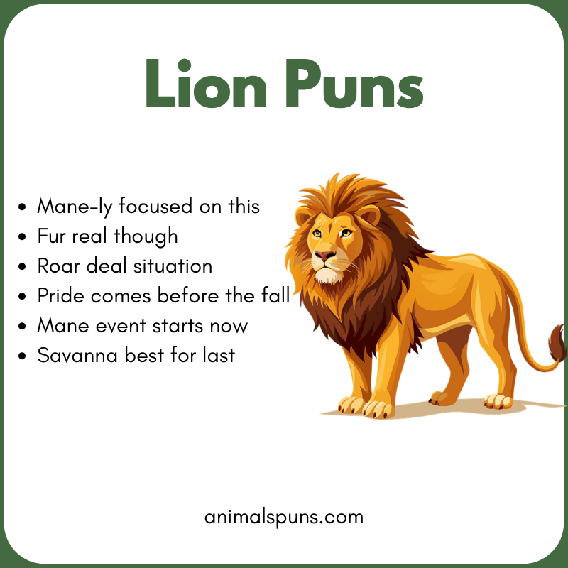 Lion Puns