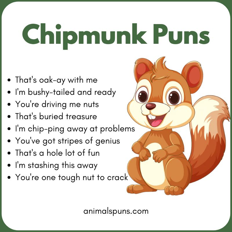 Chipmunk Puns
