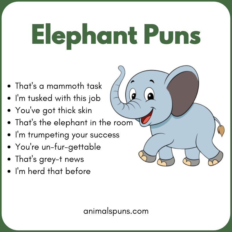 Elephant Puns