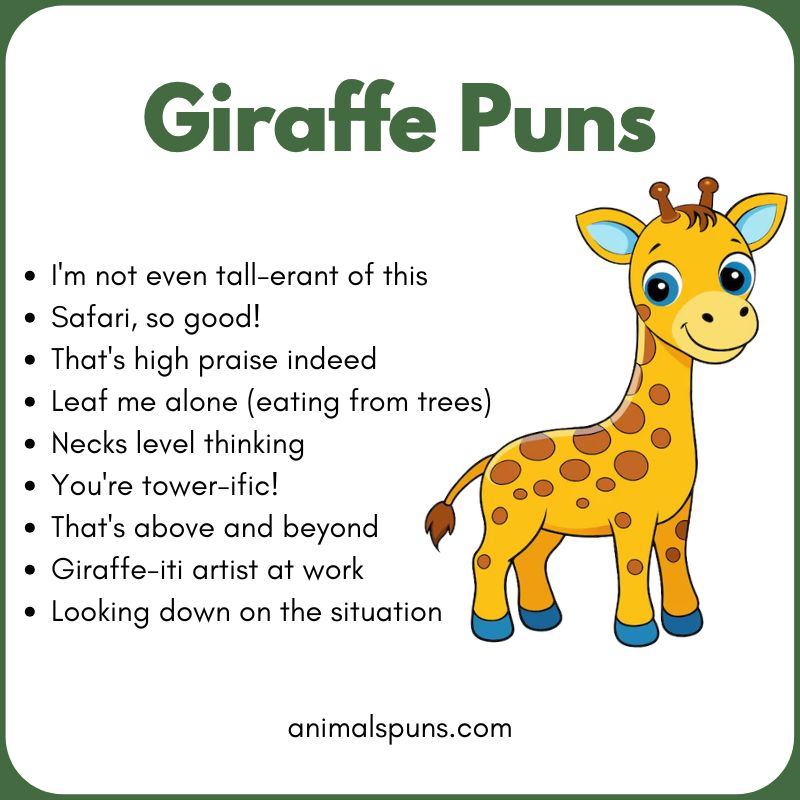 Giraffe Puns