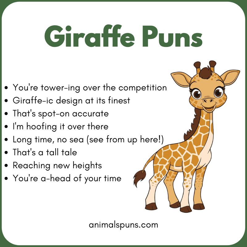 Giraffe Puns
