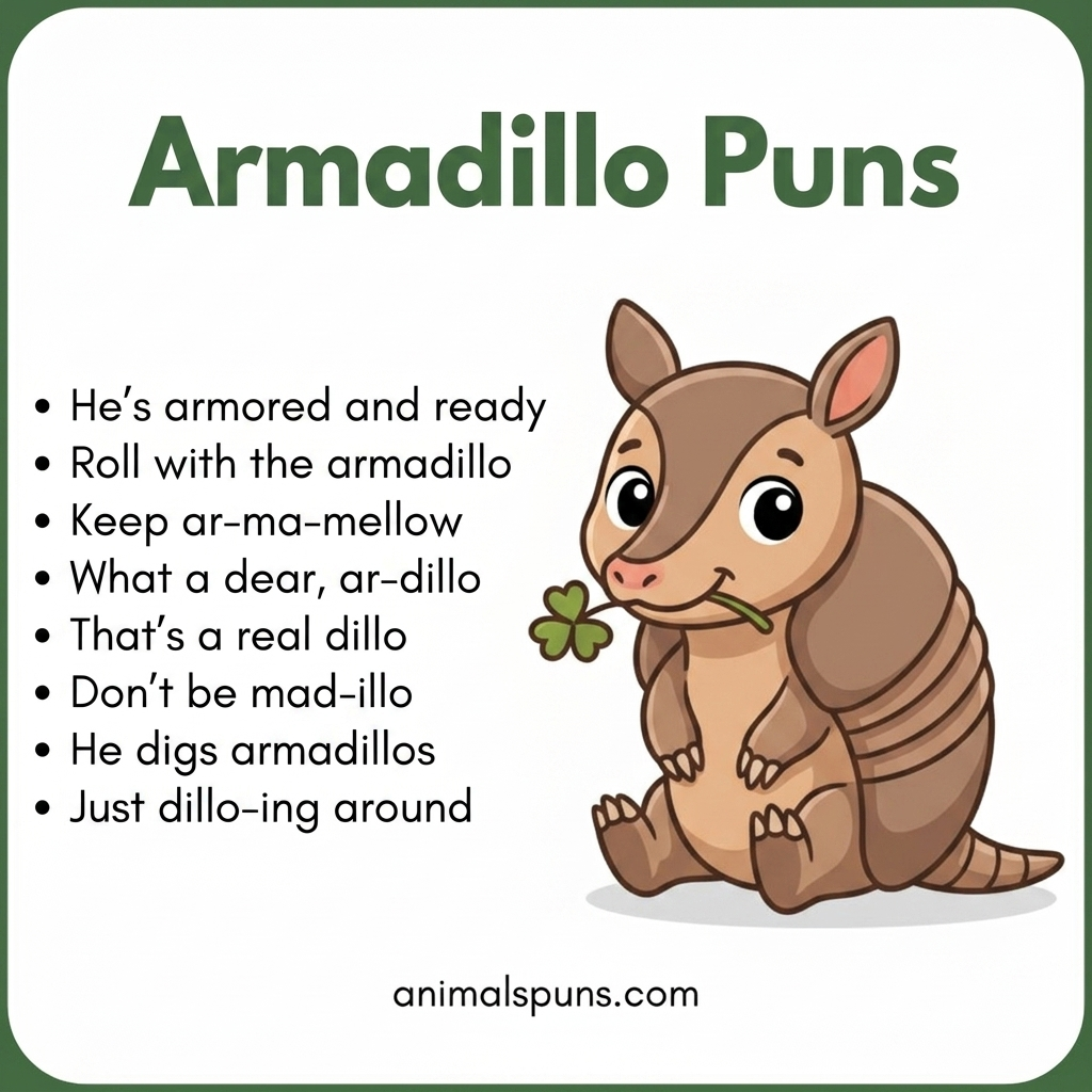 Armadillo Puns