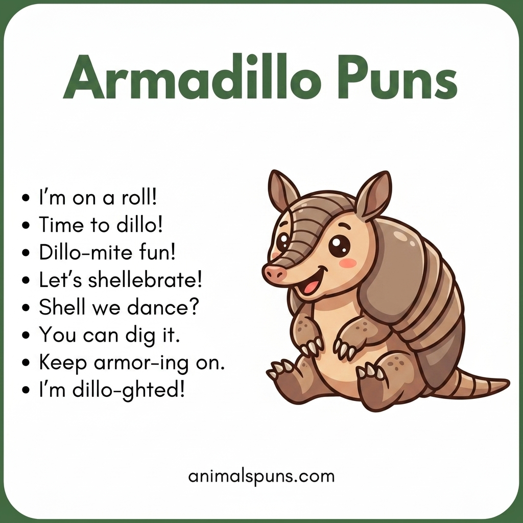 Armadillo Puns