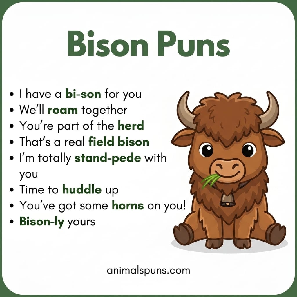 Bison Puns