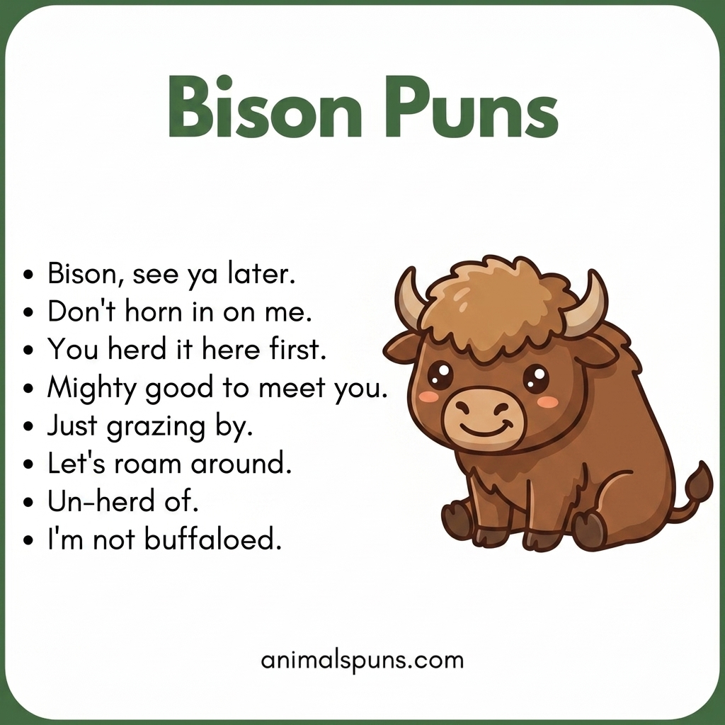 Bison Puns