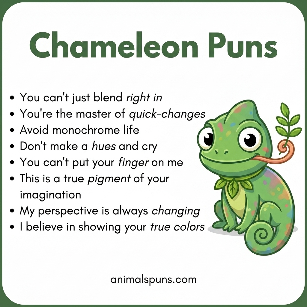 Chameleon Puns