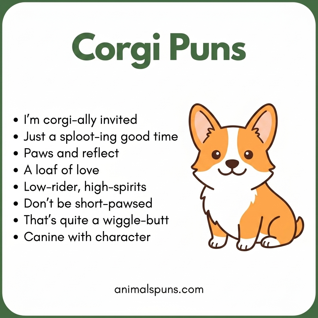 Corgi Puns