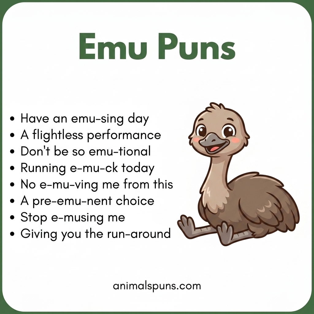 Emu Puns