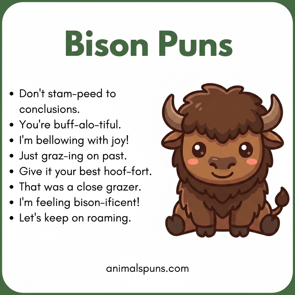 Bison Puns
