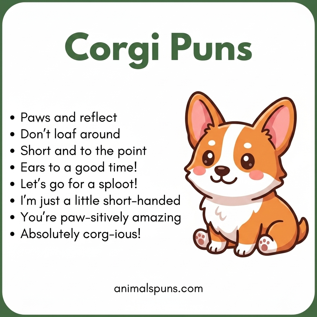 Corgi Puns