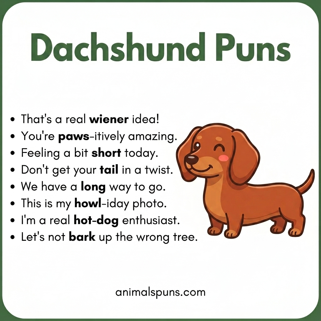 Dachshund Puns