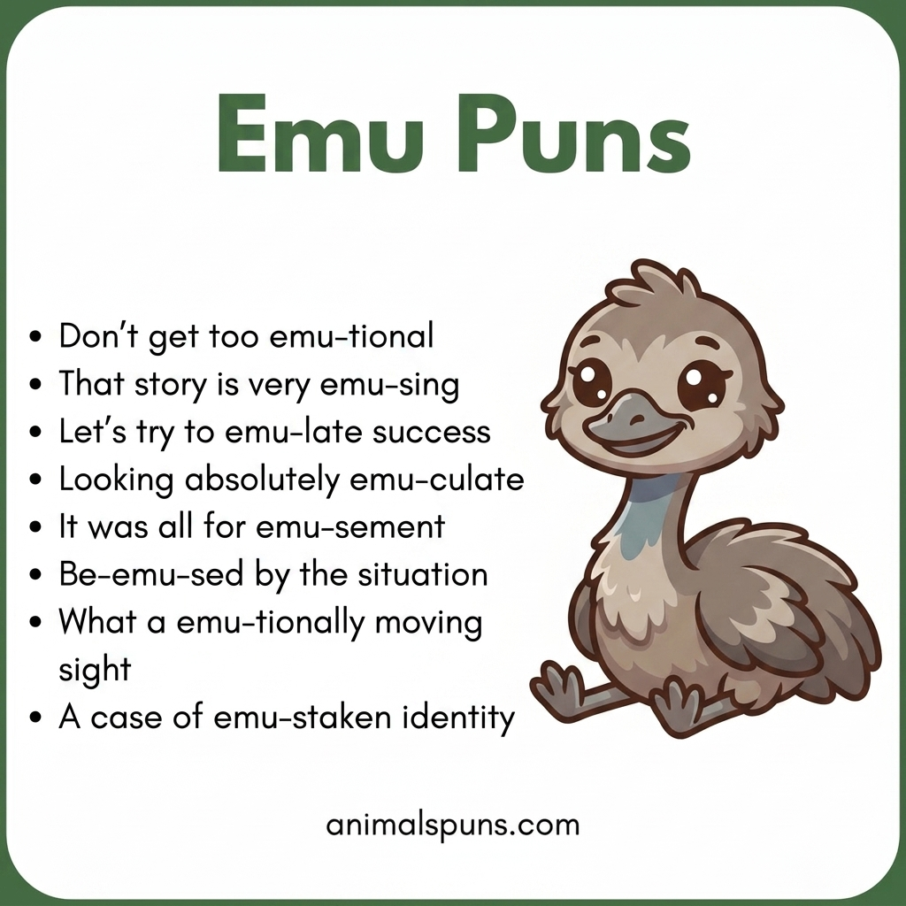 Emu Puns