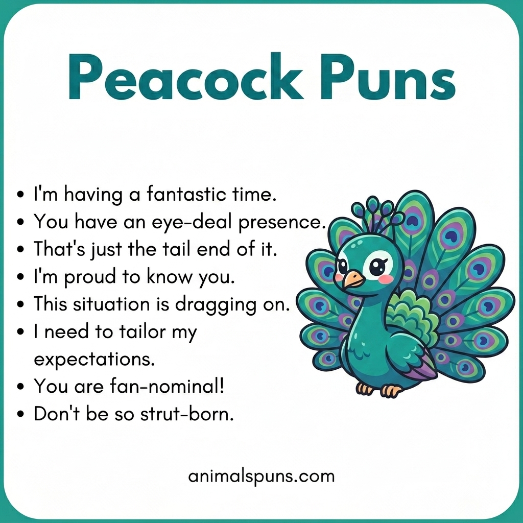 Peacock Puns