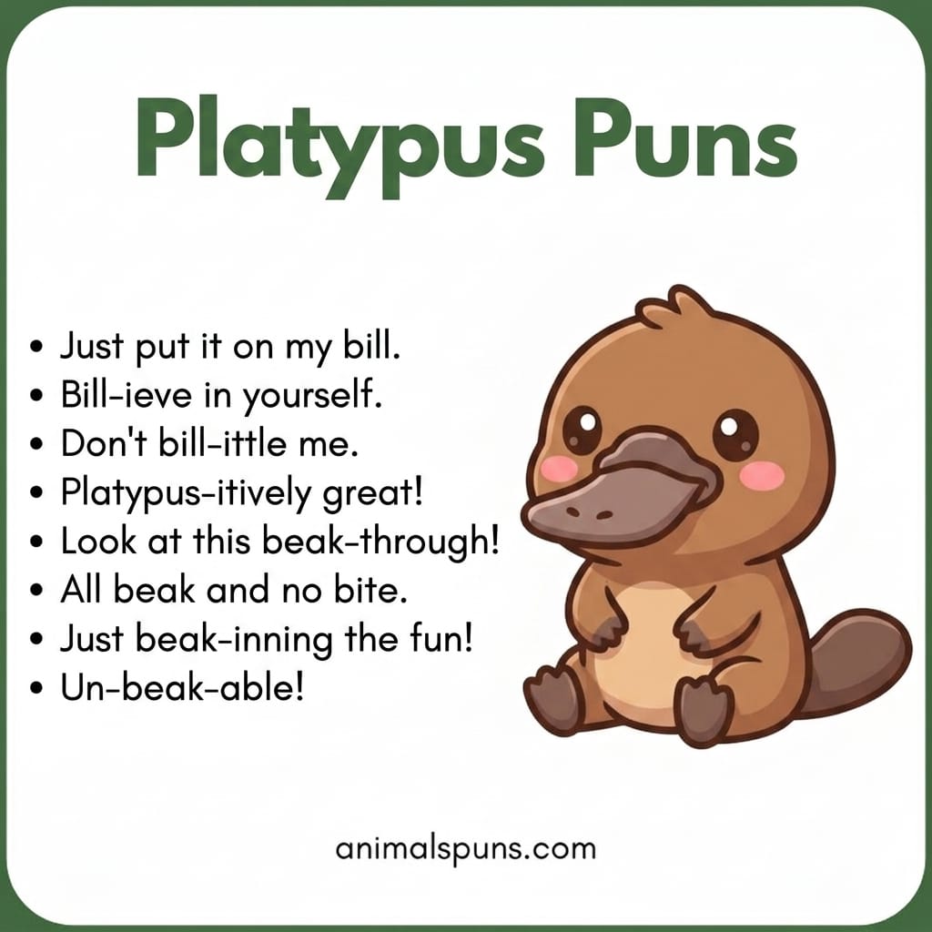 Platypus Puns