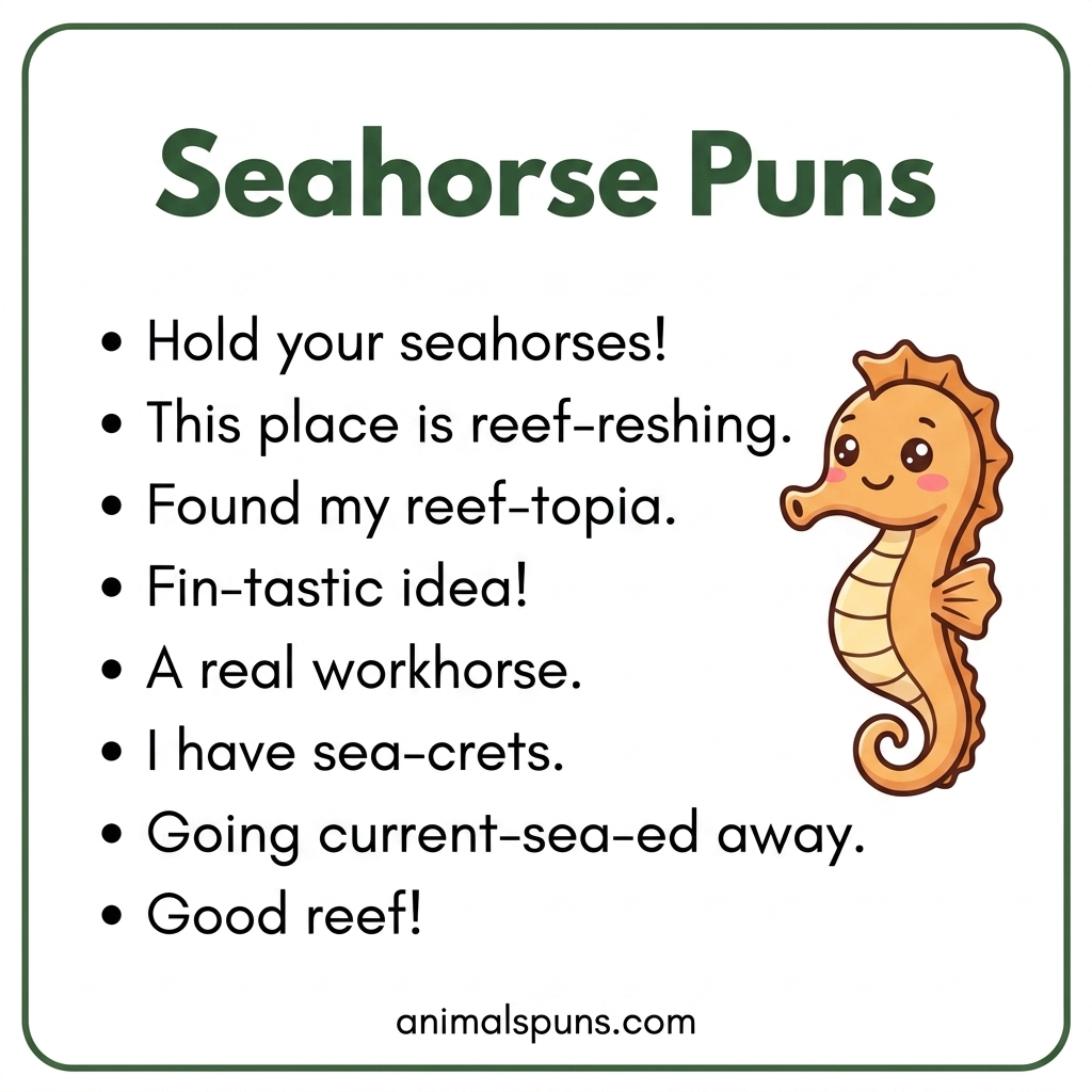 Seahorse Puns