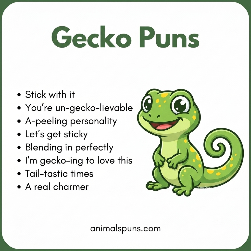 Gecko Puns