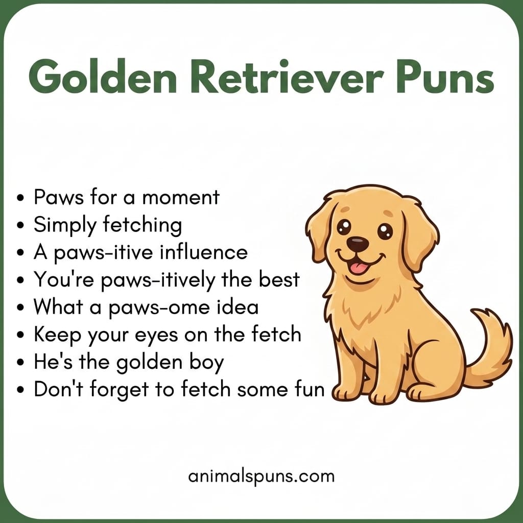 Golden Retriever Puns