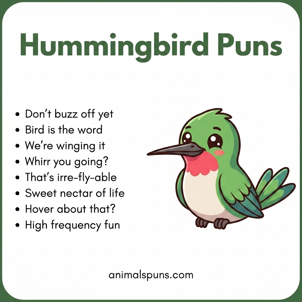 Hummingbird Puns