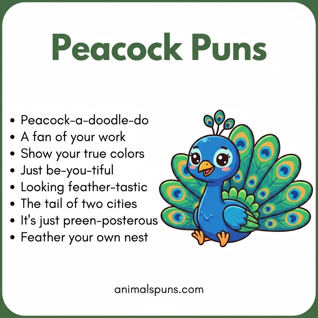Peacock Puns