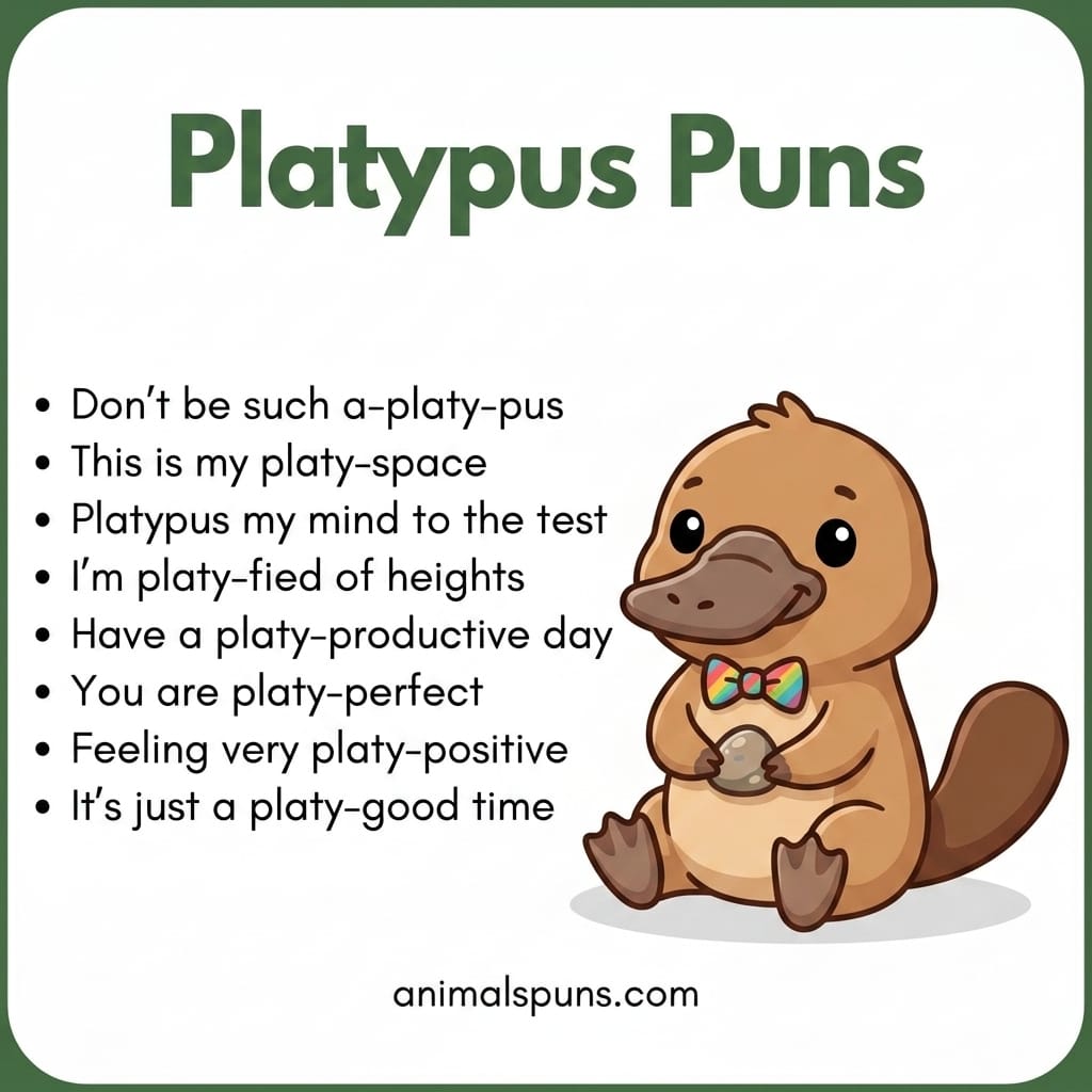 Platypus Puns