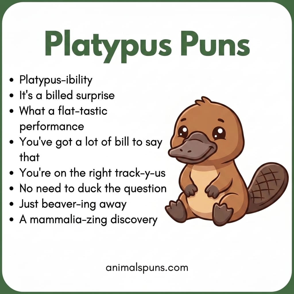 Platypus Puns