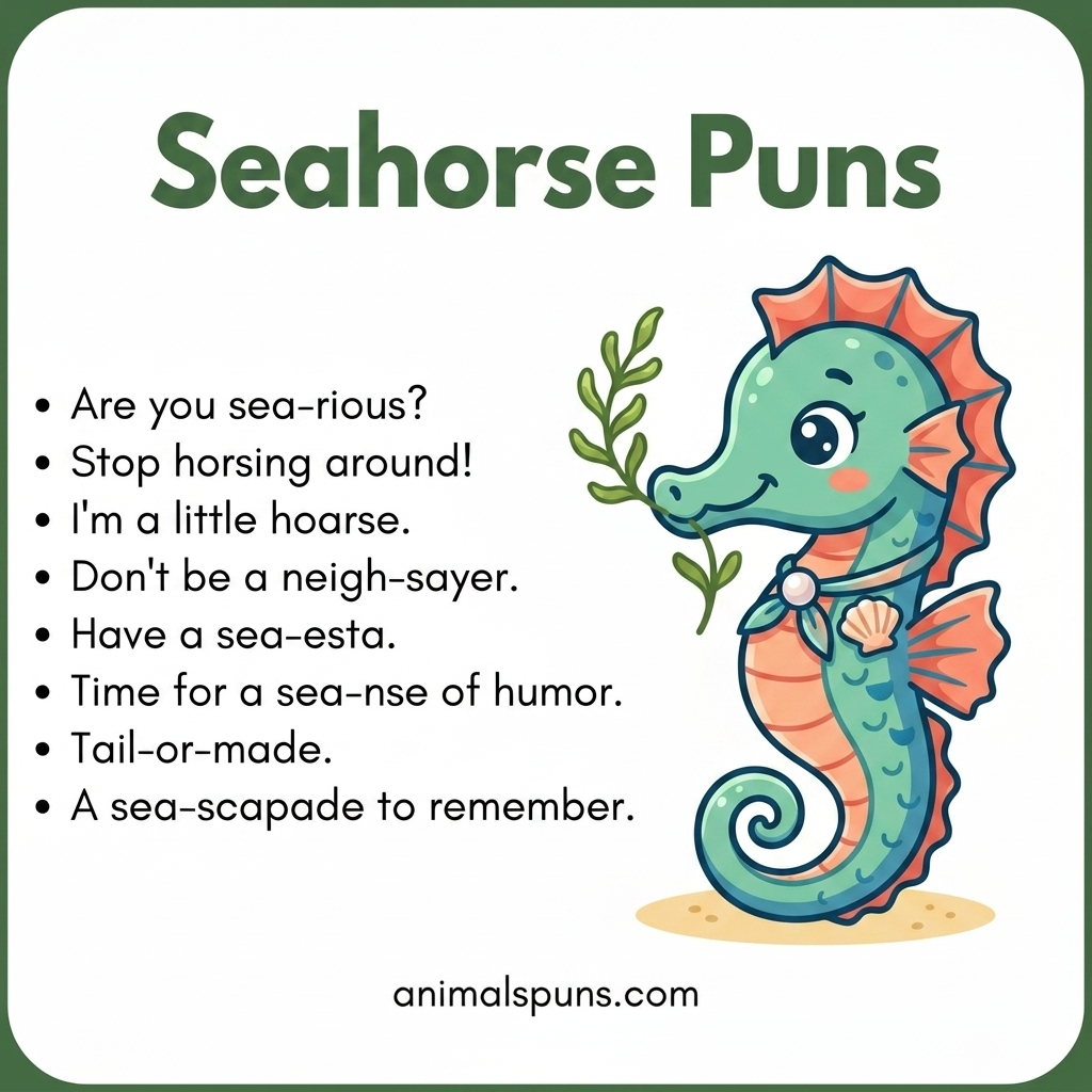 Seahorse Puns
