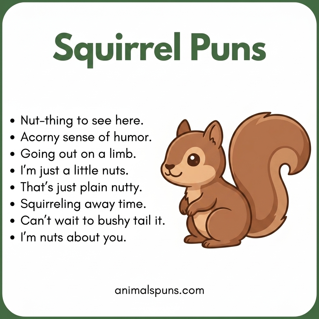 Squirrel Puns