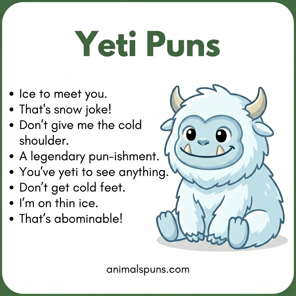 Yeti Puns